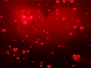Gif animé coeurs rouges 